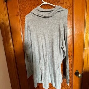 Grey turtle neck